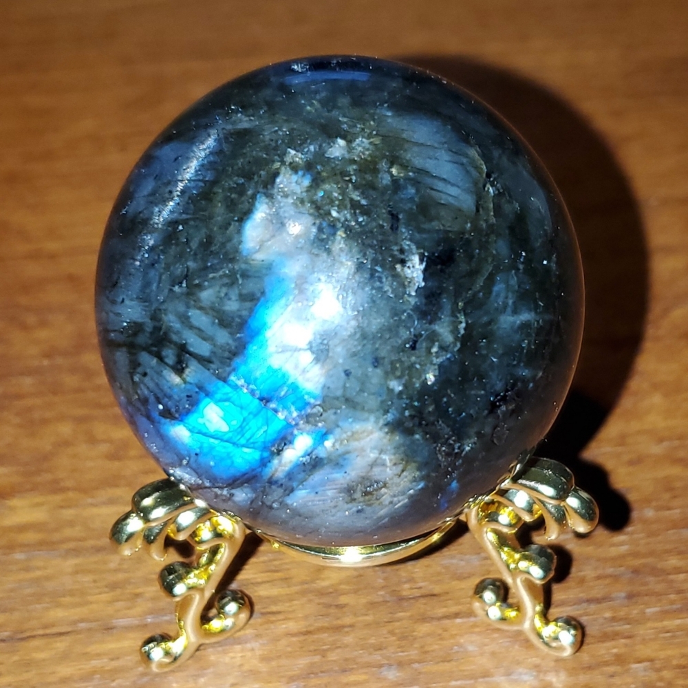 Labradorite Sphere Crystal - Picture 3 of 7